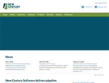 Tablet Screenshot of newcenturysoftware.com